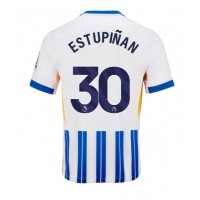 Camisa de Futebol Brighton Pervis Estupinan #30 Equipamento Principal 2024-25 Manga Curta